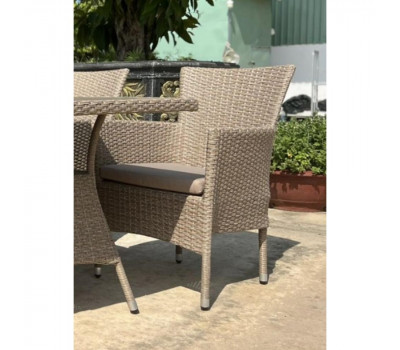 Кресло AM-196 Beige из искусственного ротанга