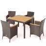 Обеденная группа  AFM-440 90x90B Brown (4+1)
