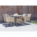 Обеденная группа AM-196/T196 Beige 4Pcs (4+1) из искусственного ротанга