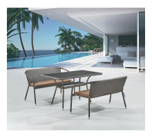 Обеденный комплект с диванами T286/S139A-W53 Brown