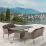 Обеденный комплект с диванами T198B/S54B-W56 Light brown