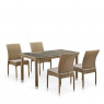 Обеденная группа T256B/Y380B-W65 Light Brown (4+1)