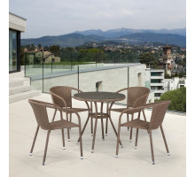 Обеденная группа T282ANT/Y137C-W56 Light Brown 4Pcs