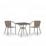 Обеденная группа T282BNT/Y137C-W56 Light brown 2Pcs