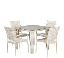 Обеденная группа T341A/Y376A-W85-90x90 4Pcs Latte