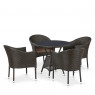 Обеденная группа T707ANS/Y350-W53 4Pcs Brown
