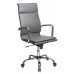 Кресло руководителя Бюрократ CH-993/GREY серый искусственная кожа крестовина хром 