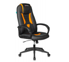 Кресло игровое Бюрократ VIKING-8N/BL-OR черный/оранжевый искусственная кожа