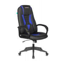 Кресло игровое Бюрократ VIKING-8N/BL-BLUE черный/синий искусственная кожа
