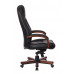 Кресло руководителя Бюрократ T-9923WALNUT/BLACK черный кожа крестовина дерево 