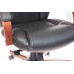 Кресло руководителя Бюрократ T-9923WALNUT/BLACK черный кожа крестовина дерево 