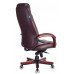 Кресло руководителя Бюрократ T-9923WALNUT/BROWN коричневый кожа крестовина дерево 