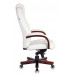 Кресло руководителя Бюрократ T-9923WALNUT/IVORY слоновая кость кожа крестовина дерево 