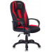 Кресло игровое Бюрократ VIKING-9/BL+RED черный/красный искусст.кожа/ткань 