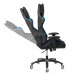 Кресло игровое Бюрократ VIKING 4 AERO BLUE две подушки черный/синий искусст.кожа/ткань 