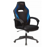 Кресло игровое Бюрократ VIKING 3 AERO BLUE черный/синий искусст.кожа/ткань