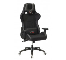 Кресло игровое Бюрократ VIKING 4 AERO BLACK EDITION черный искусст.кожа/ткань
