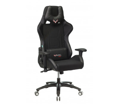 Кресло игровое Бюрократ VIKING 4 AERO BLACK EDITION черный искусст.кожа/ткань 