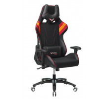 Кресло игровое Бюрократ VIKING 4 AERO RED две подушки черный/красный искусст.кожа/ткань