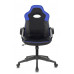 Кресло игровое Бюрократ VIKING-11/BL-BLUE черный/синий искусст.кожа/ткань 