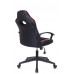 Кресло игровое Бюрократ VIKING-11/BL-RED черный/красный искусст.кожа/ткань 