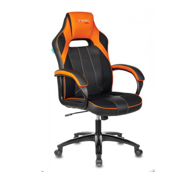 Кресло игровое Бюрократ VIKING 2 AERO ORANGE черный/оранжевый искусст.кожа/ткань 