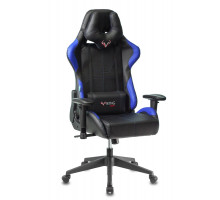 Кресло игровое Бюрократ VIKING 5 AERO BLUE черный/синий искусственная кожа