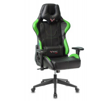 Кресло игровое Бюрократ VIKING 5 AERO LGREEN черный/салатовый искусственная кожа