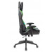Кресло игровое Бюрократ VIKING 5 AERO LGREEN черный/салатовый искусственная кожа 