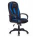 Кресло игровое Бюрократ VIKING-9/BL+BLUE черный/синий искусст.кожа/ткань 