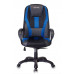 Кресло игровое Бюрократ VIKING-9/BL+BLUE черный/синий искусст.кожа/ткань 