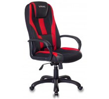 Кресло игровое Бюрократ VIKING-9/BL+RED черный/красный искусст.кожа/ткань