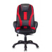 Кресло игровое Бюрократ VIKING-9/BL+RED черный/красный искусст.кожа/ткань 