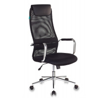 Кресло руководителя Бюрократ KB-9N/BLACK черный TW-01 TW-11 сетка/ткань крестовина хром