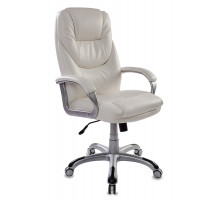 Кресло руководителя Бюрократ T-9905S/WHITE белый искусственная кожа (пластик серебро)
