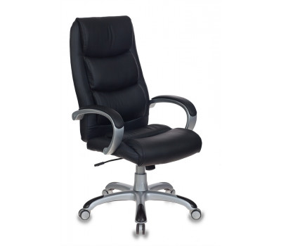 Кресло руководителя Бюрократ CH-S840N/BLACK черный искусственная кожа (пластик серебро) 