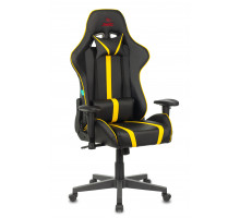Кресло игровое Бюрократ VIKING ZOMBIE A4 YEL черный/желтый искусственная кожа