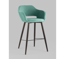 Стул барный Саймон велюр морской