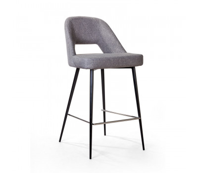 Стул полубарный Данте рогожка серый 