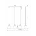 Подвесной светильник Moderli V2781-3P Brizzi 3*E27*60W 
