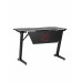 Стол геймерский TopChairs Space LED черный 