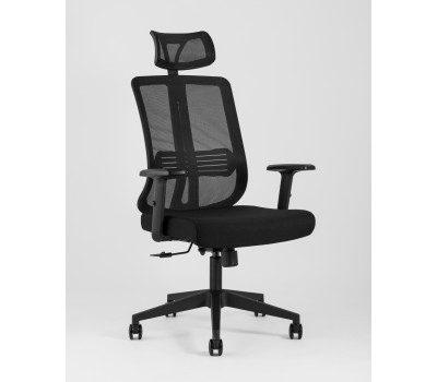 Кресло руководителя TopChairs Post черное 