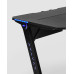 Стол геймерский TopChairs Space LED черный 