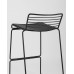 Стул полубарный Danny черный с черной подушкой 