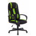 Кресло игровое TopChairs ST-CYBER 9 черный/зеленый текстиль/эко.кожа крестовина пластик 