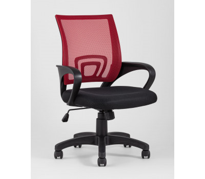 Кресло офисное TopChairs Simple красное 