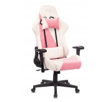 Кресло игровое Бюрократ VIKING X белый/розовый