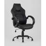 Кресло игровое TopChairs Racer Midi черное