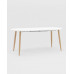 Обеденная группа стол Берген 120-180*80, 4 стула Валенсия велюр темно-зеленый 