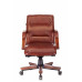 Кресло руководителя Бюрократ T-9927WALNUT-LOW светло-коричневый Leather Eichel кожа низк.спин. крестовина металл/дерево 